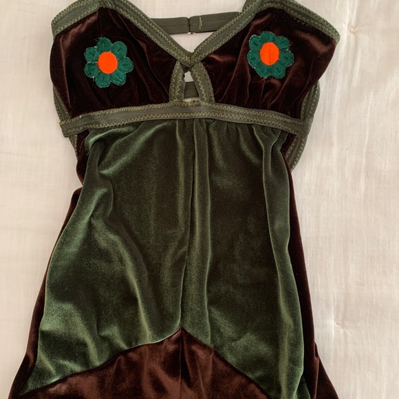 Solstice Intimates Flower Power Velvet Bodysuit S - Picture 4 of 7